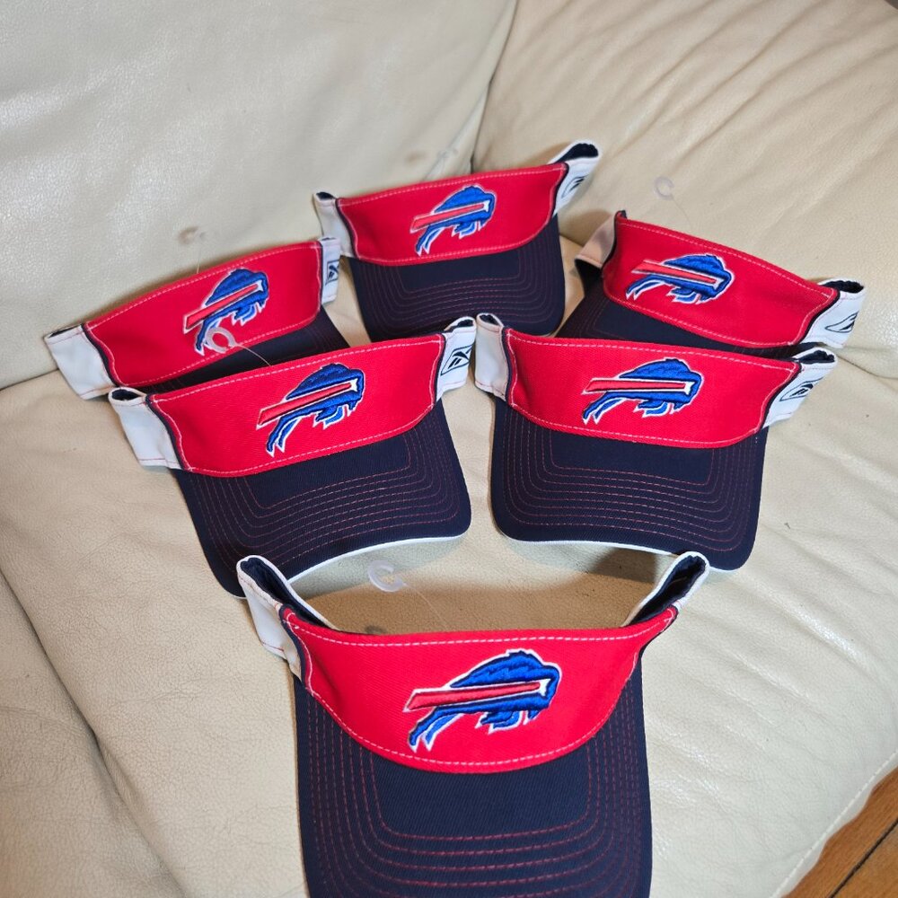 NWT Buffalo Bills Onfield Reebok Adjustable Strapback Visor Hat/Cap - Picture 3 of 7